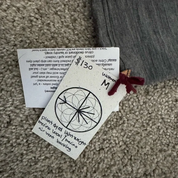 Seam of Life Women’s Plant Dyed Merino Wool Tie Dye MTB Top - Picture 2 of 4